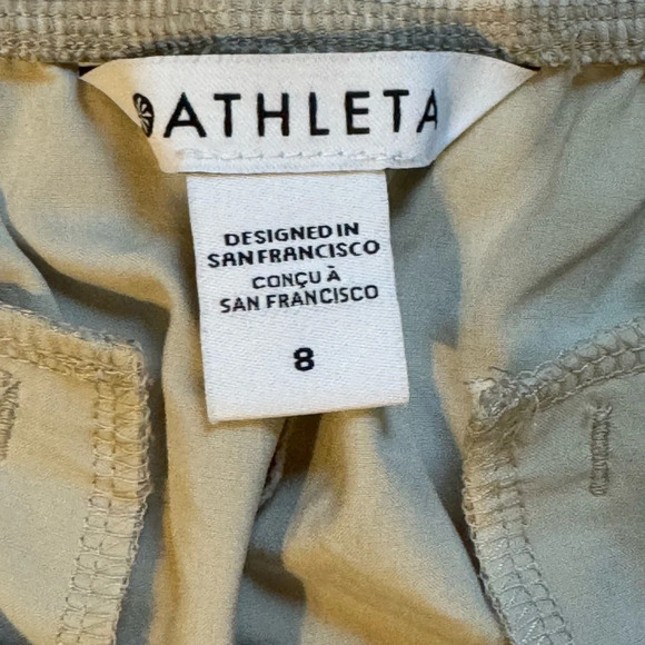 Athleta BROOKLYN MID RISE ANKLE PANT size 8, Abalone color- no flaws - Picture 8 of 8